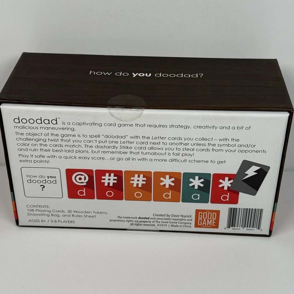 Doodad The Card Game New Ages 8+ 3-8 Players